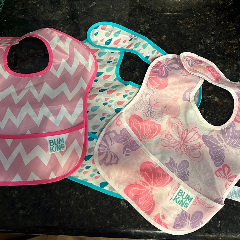 Bumpkins Baby Bibs set of 3 (or 6 combine w/other listing)